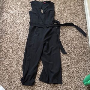 Vince Camuto Black Sleeveless Jumpsuit